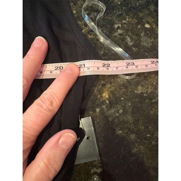 INC Women's Plus 1X Black Sleeveless Wrap Blouse Casual Top - Picture 9 of 9